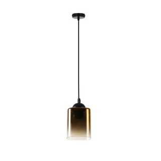 Lampa wisząca Serena szklana czarno złota pojedyncza do salonu E27
