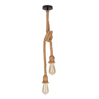 Lampa wisząca Celia złota szklana podwójna regulowana do salonu 2xE27