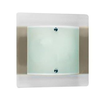 Plafon Vanila kwadratowy do łazienki 28 cm brązowy E27 Candellux