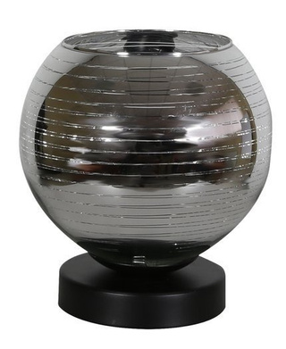 Lampka nocna Trio szklana srebrna nowoczesna E27 Candellux