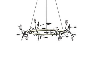 Lampa wisząca Apeti Giaros czarna do salonu LED 11-punktowa neutralna