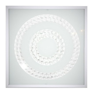 Plafon LED Lux kwadratowy 29 cm 16W 4000K biały podwójny ring