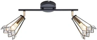 Lampa sufitowa Isla regulowana 2-punktowa LED do salonu metalowa