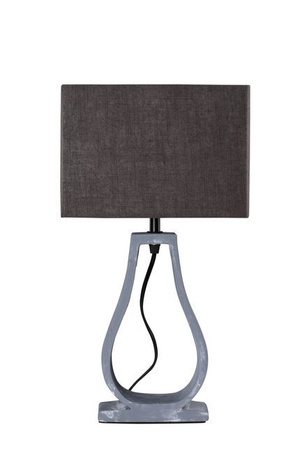 Lampka nocna Femo skandynawska z abażurem brązowo-szara E14 Candellux