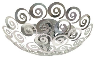 Plafon Volans1 srebrny okrągły 40 cm 3xE27 Candellux