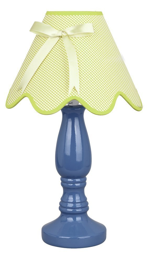 Lampka nocna Lola ceramiczna niebiesko-pistacjowa klasyczna E14 Candellux