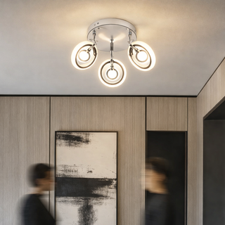Lampa sufitowa Celt nowoczesna LED plafon 3-punktowa chrom srebrna
