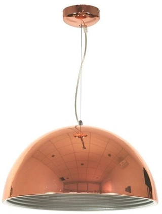 Lampa wisząca Amalfi metalowa kula do salonu miedziana 1xE27 Candellux