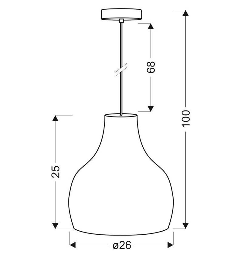 Lampa sufitowa wisząca BUREN 31-50314 detal