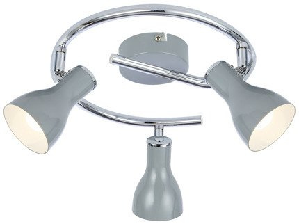 Lampa sufitowa Candellux 98-66633 spirala E14 szary