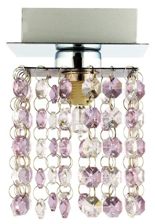 Lampa sufitowa Classic kwadratowa 1-punktowa do salonu metalowa