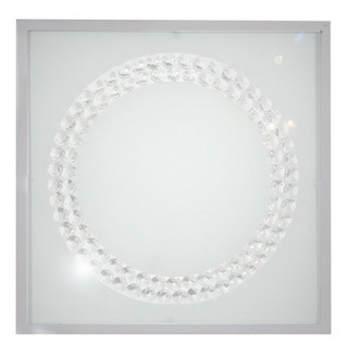 Plafon LED Lux kwadratowy 29 cm 16W 6500K biało-srebrny