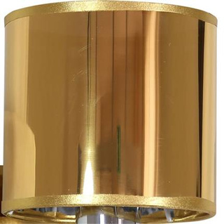 abażur do kinkiety sylwana E14 złoty błyszczący