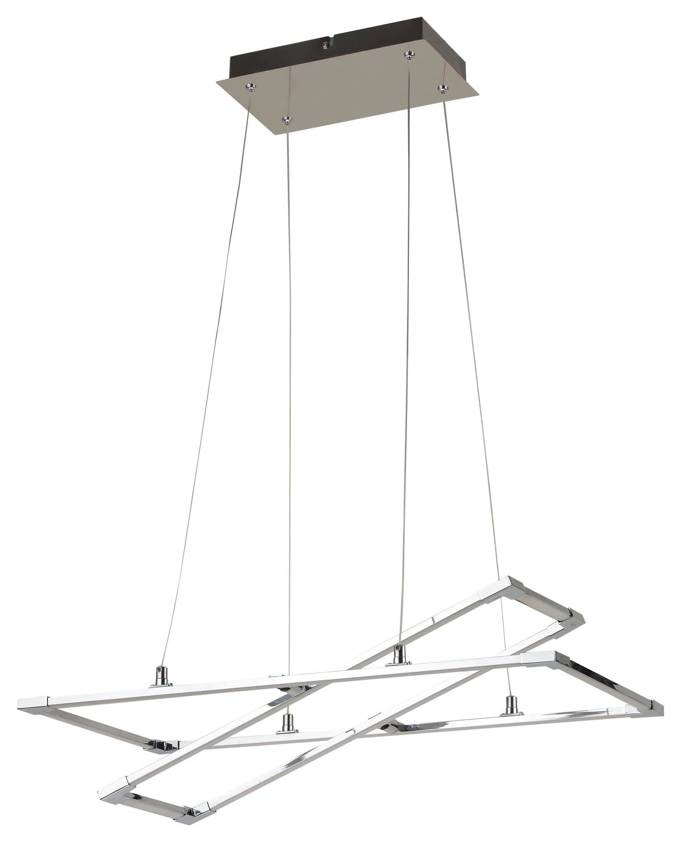 Lampa wisząca Apeti Kseros srebrna LED nowoczesna do salonu nad stół