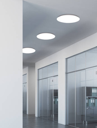 Plafon LED Mega okrągły biały 28 cm 4000K szklany klosz