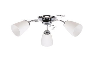 Lampa sufitowa Ursella ze szklanymi kloszami 3-punktowa do salonu