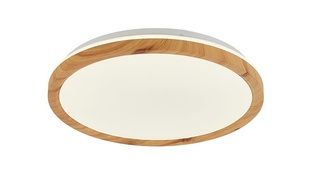 plafon kato led 16w biały, jasne drewno
