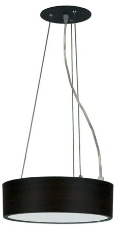 Lampa wisząca z abażurem Zigo LED 16W zimna barwa brązowa do salonu