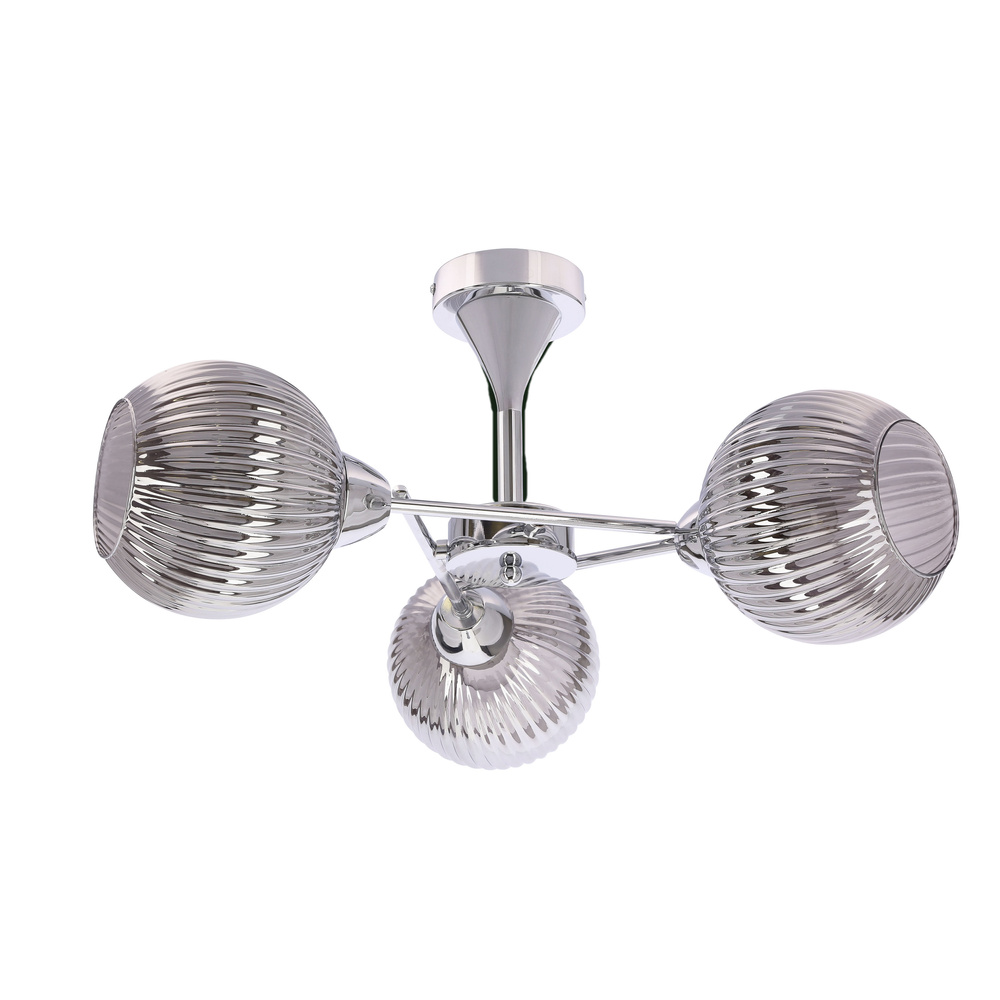 Lampa sufitowa CESAR ze szklanymi kloszami 3-punktowa do salonu