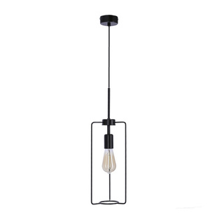 Lampa wisząca Cord metalowa czarna pojedyncza do salonu 1xE27 regulowana