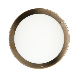 Plafon Aquila okrągły do łazienki 31cm IP44 brązowy E27