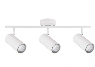 Lampa sufitowa Colly biała listwa spot regulowana 3-punktowa do salonu