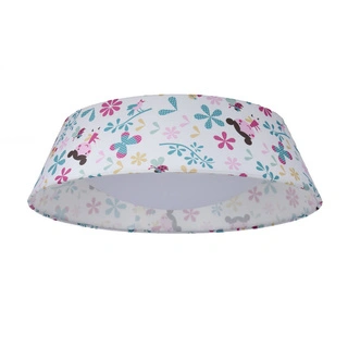 Lampa sufitowa Girl okrągła z abażurem LED do pokoju dziecięcego
