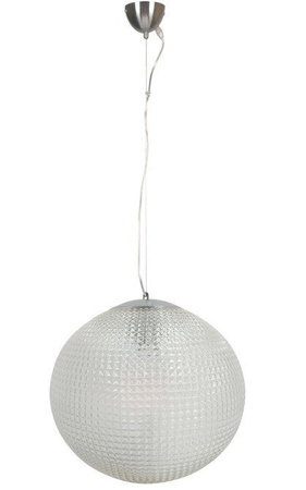 Lampa wisząca Lucida szklana kula do salonu i jadalni 1xE27 biały