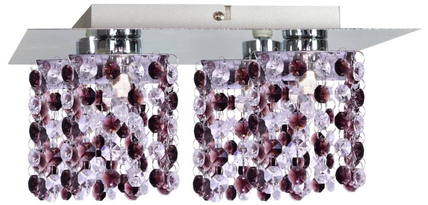 Lampa sufitowa Classic plafon ze szklanymi kloszami 4-punktowa do salonu
