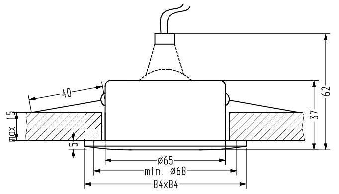 Oprawa stropowa Candellux SH-13 zbliżenie