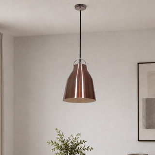 Lampa wisząca Pensilvania metalowa miedziana do kuchni pojedyncza E27