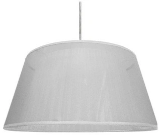 Lampa wisząca z abażurem Charlie biała nowoczesna pojedyncza do salonu