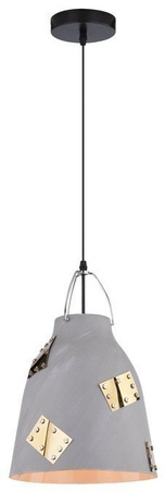 Lampa wisząca Patch metalowa szara 1 punkt światła do kuchni i jadalni