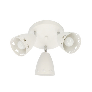 Lampa sufitowa Coty okrągła ze szklanymi kloszami 3-punktowa regulowana