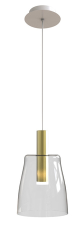 Lampa wisząca Modena Ledea szklana do salonu pojedyncza LED 1x5W transparentna