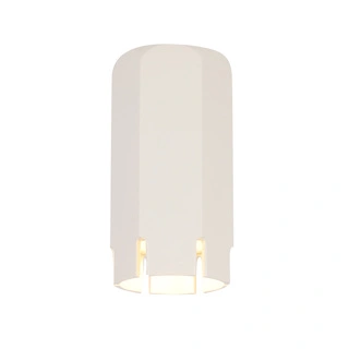 Lampa sufitowa tuba krótka biała metalowa GU10 natynkowa