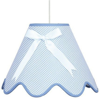 Lampa wisząca z abażurem Lola niebieska do sypialni dziecięca E27