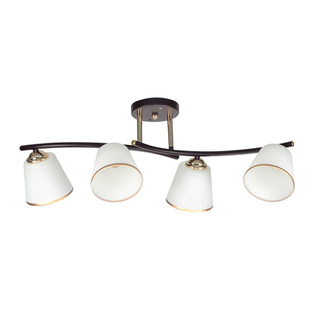 Lampa sufitowa Greco listwa ze szklanymi kloszami 4-punktowa do salonu