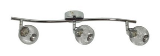 Lampa sufitowa Novel listwa regulowana 3-punktowa do salonu metalowa