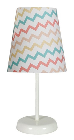 Lampka nocna River klasyczna z abażurem wielokolorowa E14