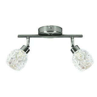 Lampa sufitowa Candellux listwa ze szklanymi kloszami 2-punktowa do salonu