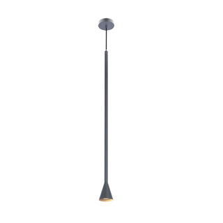 Lampa wisząca tuba Tucson szara metalowa GU10 pojedyncza