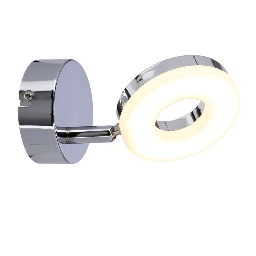 Lampa ścienna kinkiet 1X5W LED chrom THEMA 91-60761 zbliżenie