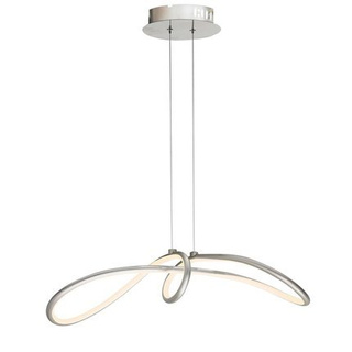 Lampa wisząca Slash srebrna regulowana LED do salonu Candellux