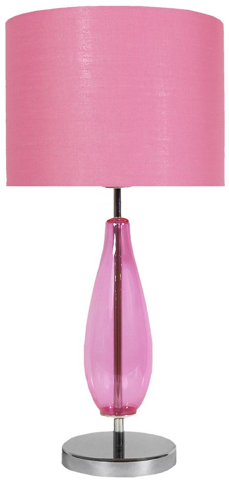 Lampka nocna Marrone różowa szklana nowoczesna E27