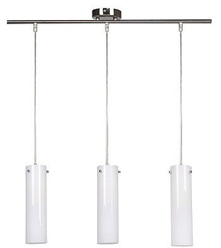 Lampa wisząca Magic potrójna tuba nad stół nikiel mat 3xG9 Candellux
