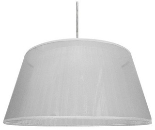 Lampa wisząca z abażurem Charlie biała nowoczesna pojedyncza do salonu