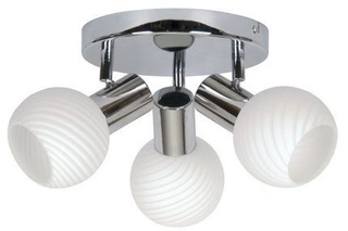 Lampa sufitowa Turno reflektor ze szklanymi kloszami regulowana 3-punktowa