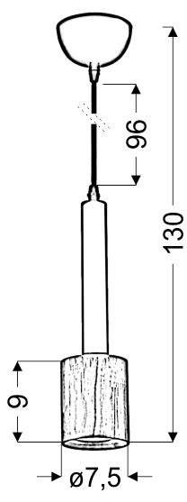 Lampa sufitowa wisząca TANTAL 31-58782 aranżacja