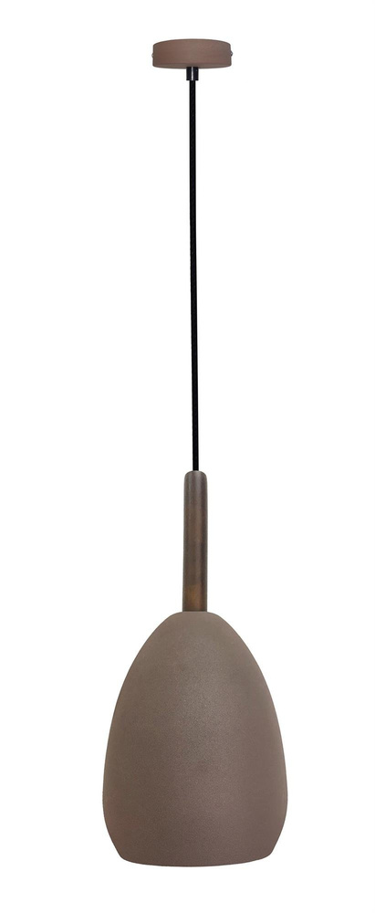 Lampa wisząca Flen Ledea brązowa metalowa pojedyncza do salonu E27